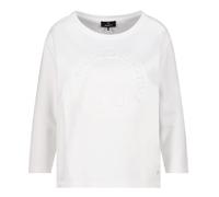Monari Sweatshirt mit Emblem Off-white Größe 40