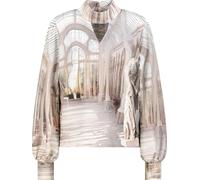 Monari Sweatshirt mit Gallery-Print almond gemustert Größe 44