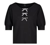 monari - Sweatshirt mit Schleifen-Detail schwarz - Gr. - 40