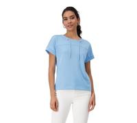 Sweatshirt MONARI "Sweatshirt Schmuckdetail", Damen, Gr. 38, spring water, Jersey, Obermaterial: 52% Modal, 42% Polyester, 6% Elasthan, modisch, regular fit normal, Rundhals, Kurzarm angeschnitten,Ärm