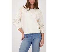 Monari - Sweatshirt mit 3D-Blumen champagne beige - Gr. - 44