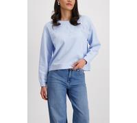 Monari - Sweatshirt mit 3D-Blumen light sky - Gr. - 38
