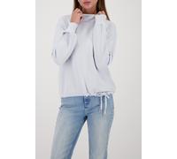 Monari - Sweatshirt mit 3D-Druck ice blue - Gr. - 36