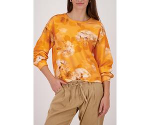 monari - Sweatshirt mit Blumen-Muster aperitif gemustert - Gr. - 36
