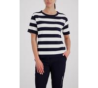 monari - Sweatshirt mit Brusttasche marine ringel - Gr. - 46