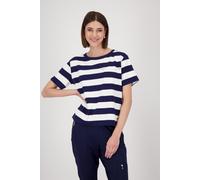 monari - Sweatshirt mit Brusttasche navy blue ringel - Gr. - 38