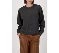 monari - Sweatshirt mit Melange-Optik anthra melange - Gr. - 44