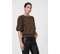 monari - Sweatshirt mit Puffärmeln olive - Gr. - 38