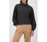 Monari Sweatshirt mit Schmuckkettendetail Anthra Melange Größe 40