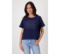 monari - Sweatshirt mit Schriftzug navy blue - Gr. - 46