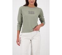 monari - Sweatshirt mit Schriftzug sage - Gr. - 44