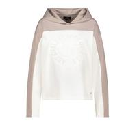 monari - Sweatshirt mit Prägedruck und Strasssteinen off-white - Gr. - 44