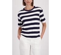 Monari - Sweatshirt mit Streifen 756 marine ringel - Gr. - 38