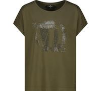 monari - T-Shirt mit Strasssteinen olive - Gr. - 36