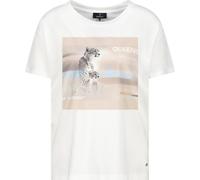 monari - T-Shirt mit Leopardenprint off-white - Gr. - 38