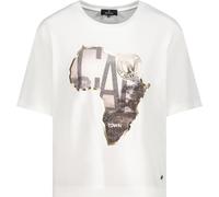 Monari T-Shirt mit Afrika-Aufdruck off-white Größe 40