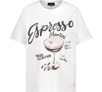 monari - T-Shirt mit Espresso-Print - Gr. - 40