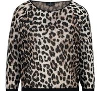 monari - Pullover mit Leopardenmuster schwarz gemustert - Gr. - 40