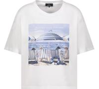 Monari T‑Shirt mit Print Creme Größe 44