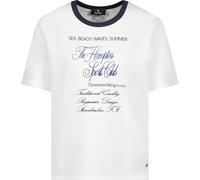 monari - T-Shirt mit Strassschrift marine - Gr. - 44