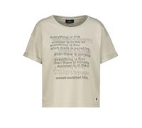 monari - Sweatshirt mit Schriftzug bamboo - Gr. - 40