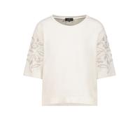 monari - Sweatshirt mit Perlenschmuck champagne beige - Gr. - 46