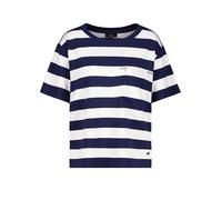 monari - Sweatshirt mit Brusttasche navy blue ringel - Gr. - 40