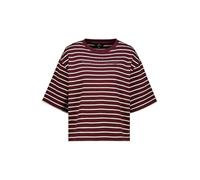monari - Sweatshirt mit Streifen dark bordeaux ringel - Gr. - 34