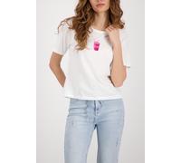 Monari - T-Shirt mit Coffee-Print 102 off-white - Gr. - 40
