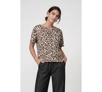 monari - T-Shirt mit Leomuster brown sugar gemustert - Gr. - 42