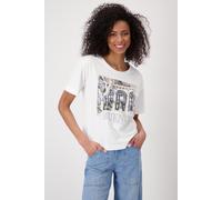 monari - T-Shirt mit Lodge-Print cream - Gr. - 42