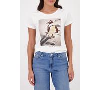 Monari - T-Shirt mit Pinguin Print 102 off-white - Gr. - 46