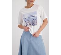 Monari T‑Shirt mit Print Creme Größe 44