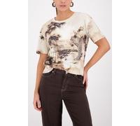 Monari - T-Shirt mit Savanne-Print sand gemustert - Gr. - 38