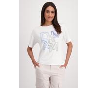 monari - T-Shirt mit Schrift off-white - Gr. - 36