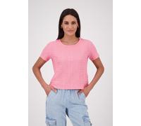 Monari - T-Shirt mit Strukturmuster 444 coral pink - Gr. - 38