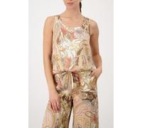 monari - Top mit Paisleymuster mocca gemustert - Gr. - 40
