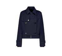 Kurzjacke MONARI "Jacke Trench", Damen, Gr. 36, marine, Jacken Kurzjacke, kurze Form, Regular Fit, typische Schulterklappen (84765126-36) marine