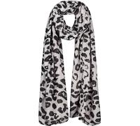 monari - Tuch mit Leomuster greige gemustert - Gr. - OS