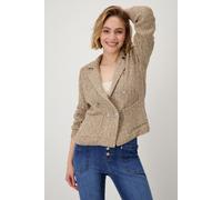 monari - Tweed-Strickblazer caramel - Gr. - 42