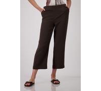 monari - Verkürzte Wide Leg Hose coffee - Gr. - 36