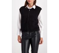 monari - Weiche Strickweste schwarz - Gr. - 36