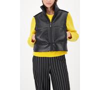 MONARI Wendegilet in Felloptik schwarz | 46