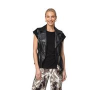 MONARI Gilet in Lederoptik schwarz | 44