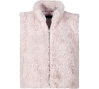 Fellimitatweste MONARI "Weste Basic fake fur", Damen, Gr. 38, hellrosa, Plüsch, Obermaterial: 100% Polyester. Futter: 100% Polyester, unifarben, regular fit taillenbedeckt, hoch geschlossener Ausschni
