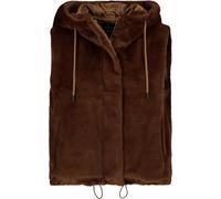 Fellimitatweste MONARI, Damen, Gr. 42, whisky, Plüsch, Obermaterial: 100% Polyester. Futter: 100% Polyester, unifarben, regular fit taillenbedeckt, Rundhals, Westen, Regular fit mit Kapuze (32497607-4