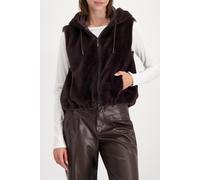 monari - Weste mit Kapuze brownie - Gr. - 46