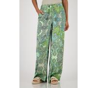 monari - Wide Leg Hose mit Paisleymuster bamboo gemustert - Gr. - 40