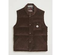 Moncler Agen Corduroy Vest Brown Braun XXL