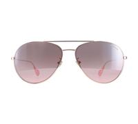 Moncler Aviator Unisex Glänzend Rose Gold Braun Rosa Gradient ML0110-K Einheitsgröße